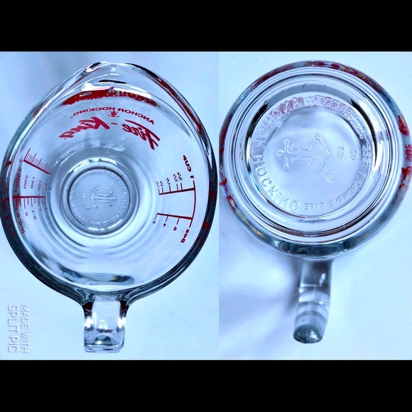 NEW ANCHOR HOCKING Measuring Cup Glass 1 Cup Fire King USA 8 oz #696 - Picture 6 of 16